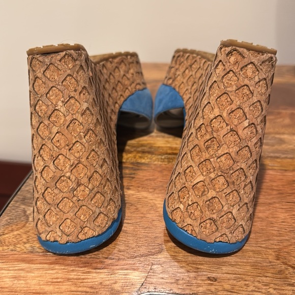 Jimmy Choo Blue suede Wedge Sandals - Picture 9 of 9